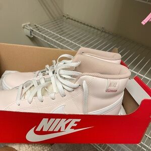 Nike Red Court Royale Mid Sneakers